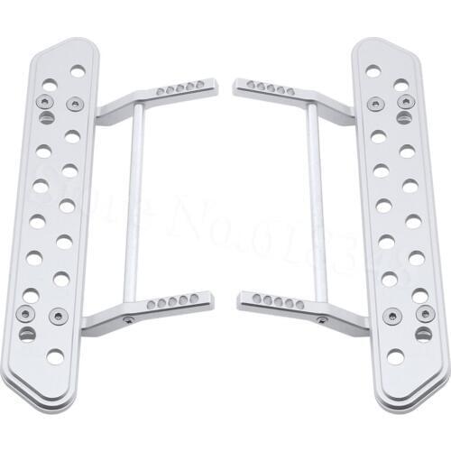 AL.Side Pedal Plates Step Running Board for 1/10 Scale Axial SCX10 SCX-10 Wraith Dingo Honcho RC Rock Crawler Car Hop-Ups CNC