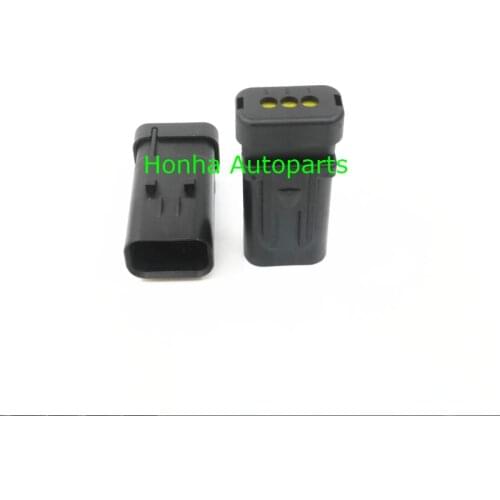 Free shipping 50/100 pcs 3 pin tyco auto wiring harness connector plug electric waterproof connector 776430-1