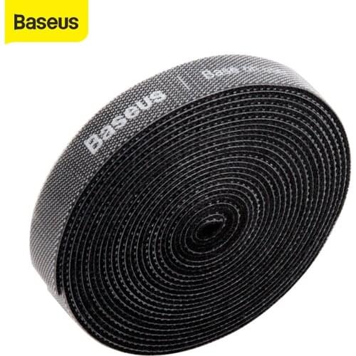 Baseus Cable Organizer Nylon USB Cord Wire Winder Clip Cable Winder Holder for iPhone iPad Samsung Cable Management Mouse Cord