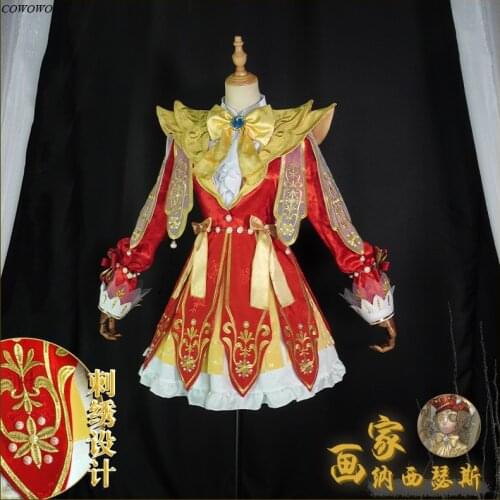 Anime!Identity V Edgar Valden Painter 3rd Anniversary Narcissus Game Suit Elegant Dress Uniform Cosplay Costume Halloween Outfit