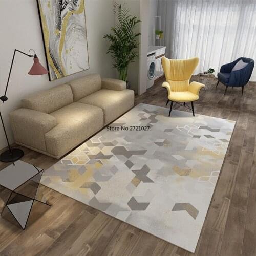 Living Room Carpet Bedroom Balcony Study Carpet Floor Mats Nordic Printing and Dyeing Carpet Customization