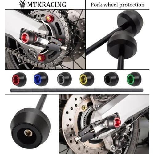 MTKRACING For MT03 MT-03 MT25 MT-25 2015-2020 2017 2018 2019 Front and Rear Axle sliders Fork wheel protection Crash pad kit