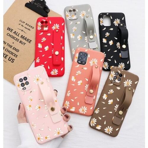 Daisy Flower Bracket Case For Xiaomi Redmi Note 9 8T 8 7 5 Pro Poco X3 NFC Mi 10 Lite 9A 9C Case Soft Silicone Colorful TPU Capa