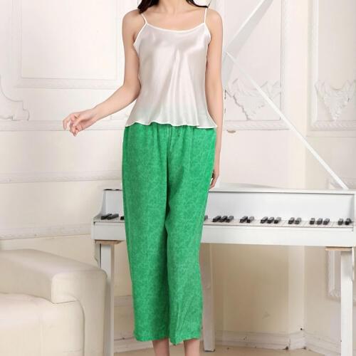 New 2015 women casual pants early autumn Zen style cotton crepe de chine loose elastic waist pants free shipping