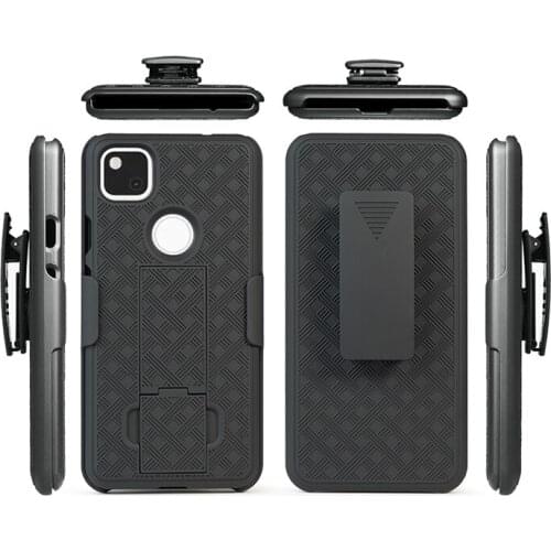 2020 New arrival Heavy-duty Hard PC protective case for Google Pixel 4A with kickstand