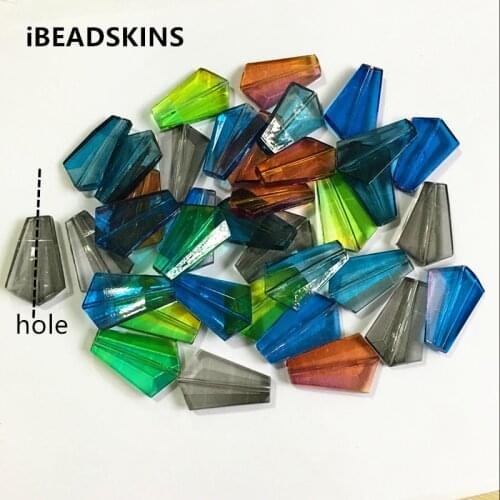 New arrival! mix color 35x22mm 150pcs/lot clear Acrylic double color drops-shape Beads for Jewelry DIY #5100(Design as shown)