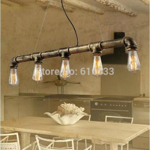 Industry Modern Vintage American Loft Lustre Water Pipe Edison Pendant Light Personality Dinning Bathroom Home Decor Lighting