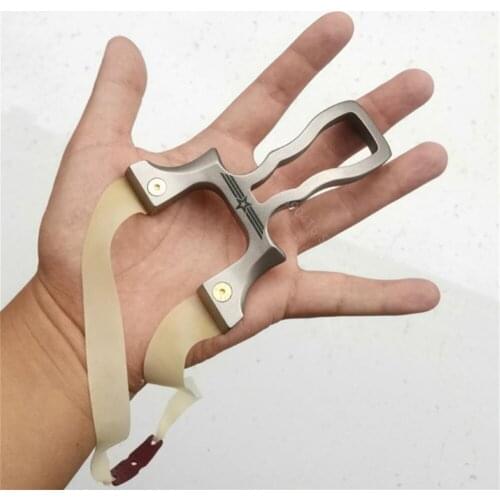 Professional Outdoor Hunting Slingshot Powerful Catapult Titanium alloy Slingshot High Precision shooting competition Catapult