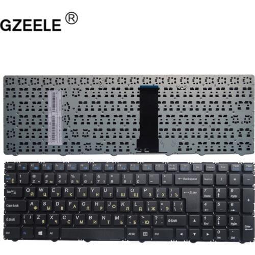 GZEELE Russian Keyboard For Clevo WA50SFQ WA50SHQ WA50SJQ WA50SRQ series Laptop Russian MP-13Q56SU-4301 6-80-WA500-281-1 black