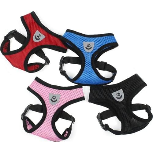 Pet harness, cat harness, harness belt set, breathable reflective nylon mesh pet chest harness vest, for puppies and kittens