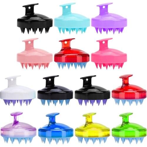Silicone Head Body Scalp Massage Brush Comb Shampoo Hair Washing Comb Shower Brush Bath Spa Slimming Massage Brush