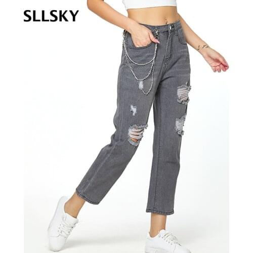 SLLSKY Women's Straight Jeans