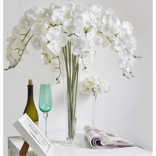 Butterfly Orchid Artificial Flowers Wedding Decorative Supplies 4 Colors Vivid Fake Flowers Butterfly Orchid For Home Party Deco