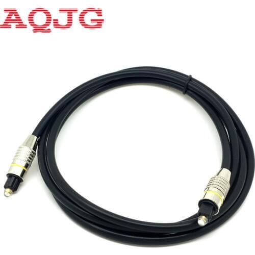 Toslink Cable High Quality 1M,1.5M,2M,3M,5M,10M Digital Optical Audio Cable OD 6.0 Male-Male Optical Cable AQJG