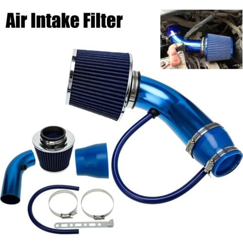 Air Intakes Parts Air Intake System Accessories Universal Car Automobile Racing Air Intake Filter Aluminum Pipe Power Flow Kit