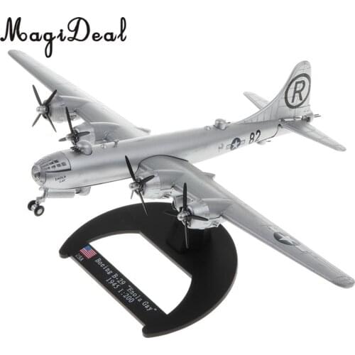 1/200 Diecast WWII US Boe ing B-29 Enola Gay Aircraft - Superfortress Bomber Warplane Model Airplane Toy Collectibles Home Decor
