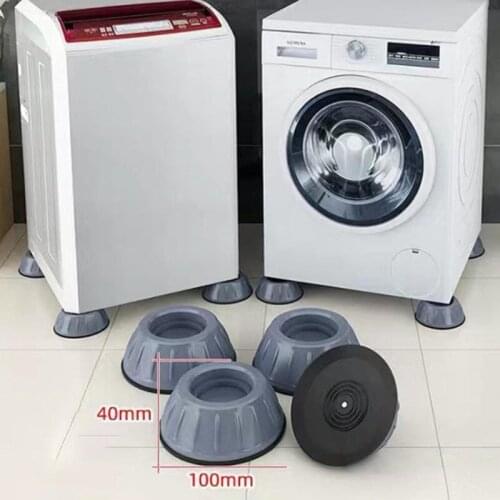 Round Washing Machine Universal Shockproof Foot Rubber Mat Anti-Vibration Pad Dryer Refrigerator Universal Fixed Non-Slip Pad
