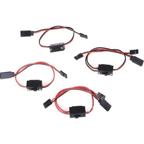 1PCS Four Types RC Switch JR Futaba Connector On- Off with Spare Male Plug