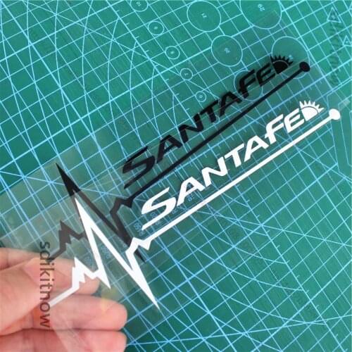 1pair Heart Car Sports Decal Sticker Styling Windows Door Decoration For hyundai santa fe 2007 2008 2013 2014 2015 accessories