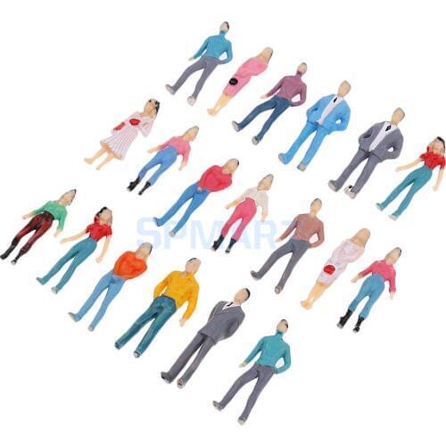 1 Pack People Figure Model Layout HO Scale Painted for Train Street Landscape Prop