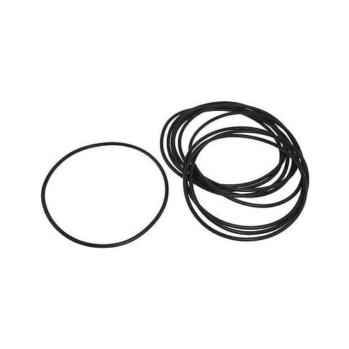 120mm x 3.5mm Black Nitrile Rubber O Ring NBR Sealing Gaskets 10 Pcs