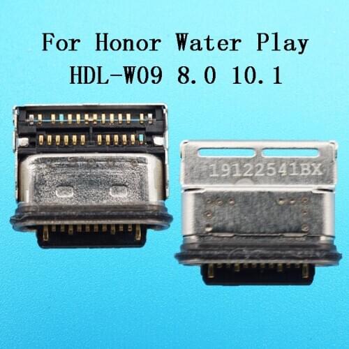 10pcs/lot Type C Micro USB Charging Port Connector For Honor WaterPlay HDL-W09 8.0 10.1 Tail Plug USB Charger Connector