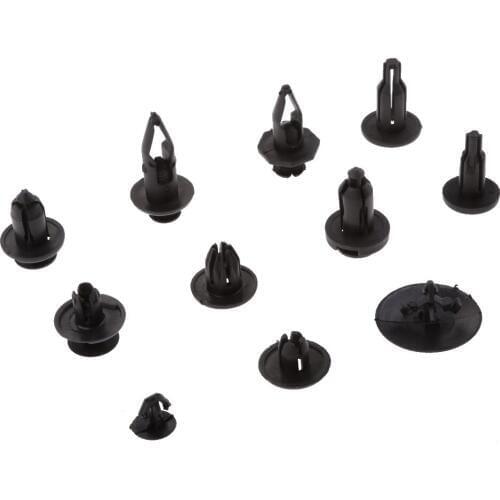 121PCS Car Retainer 6.3mm 8mm 9mm 10mm Expansion Screws Replacement Kit Bumper Push Rivet Clips - 12 Sizes