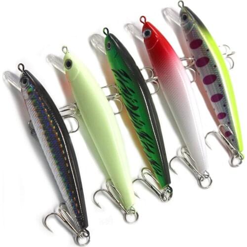 2PCS 12cm7gABS MINNOW Hard Bait Lure Fresh Water Topmouth Culter Yellowcheck Carp Suspension Tossing