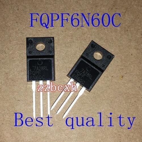 Free shipping 5PCS/LOT New original FQPF6N60C 6N60 600V 5.5A TO-220