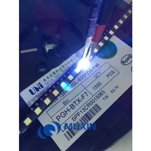 50PCS UNI LED Backlight High Power LED 1W 3537 3535 90LM 3v Cool white LCD Backlight for TV TV Application