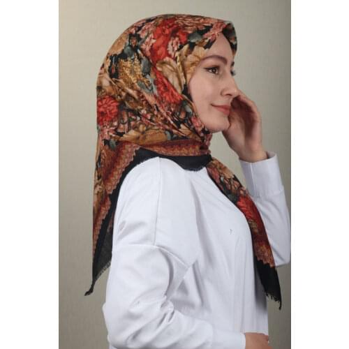 BONJELA PATTERNED COTON SCARF-DESEN-67-RENK-06
