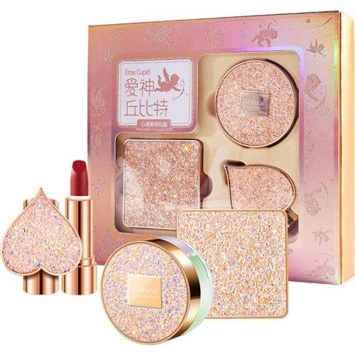 Cy Oil Control New Suit for All Skin Types BB Cream Finishing Loose Powder Lipstick Case