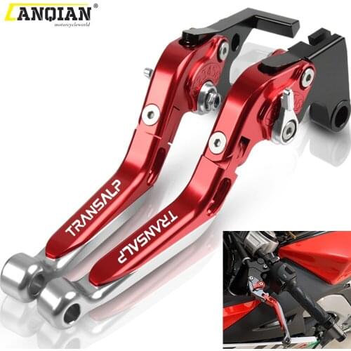 For Honda TRANSALP 600 VP VR VS 1993 1994 Motorcycle Accessories handbrake Folding Extendable Adjustable Clutch Brake Levers