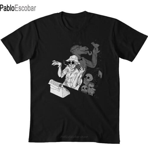HS Thompson writing T shirt terry gilliam fear and loathing in las vegas hunter s thompson johnny depp benicio