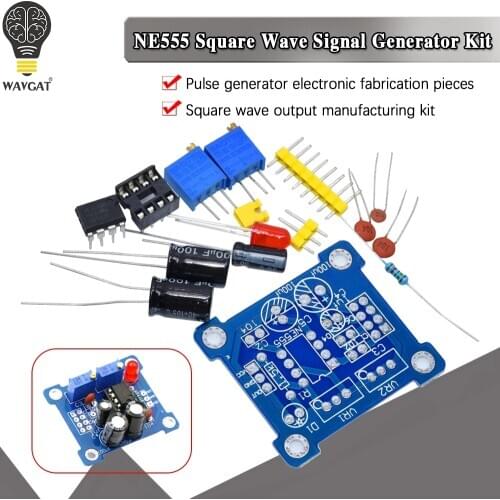 NE555 Pulse Generator Pulse Starter Duty Cycle and Frequency Adjustable Module DIY Kit Oscillator Square Wave Signal Generator