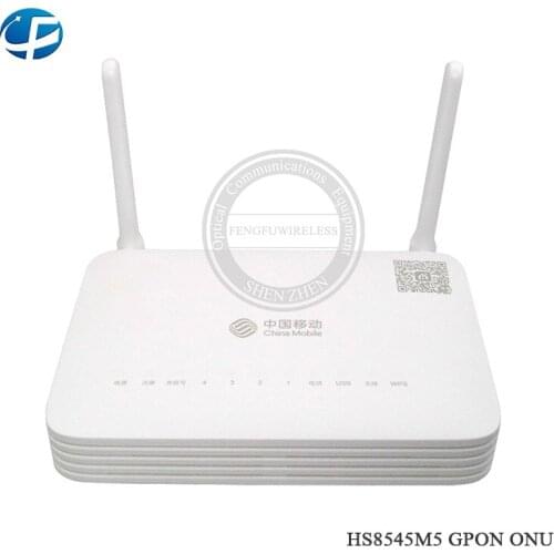 HS8545M5 GPON ONU ONT with 1GE+3FE+1TEL+USB+Wifi ports,English firmware Router