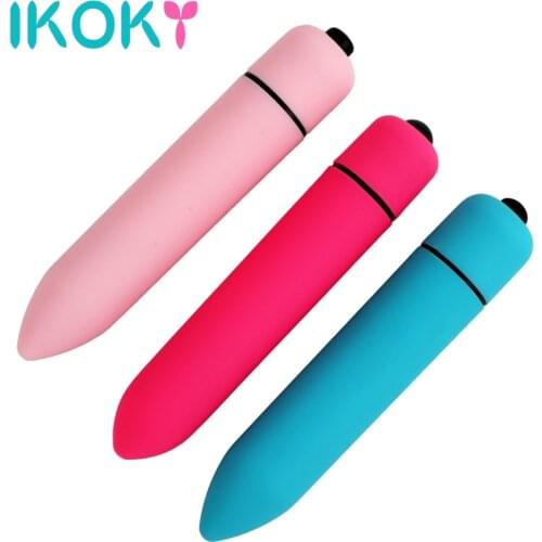 IKOKY Mini Bullet Vibrator Multi-speed AV Stick Adult Sex Toys for Women Clitoris Stimulator G-spot Massage Vibrators for Women