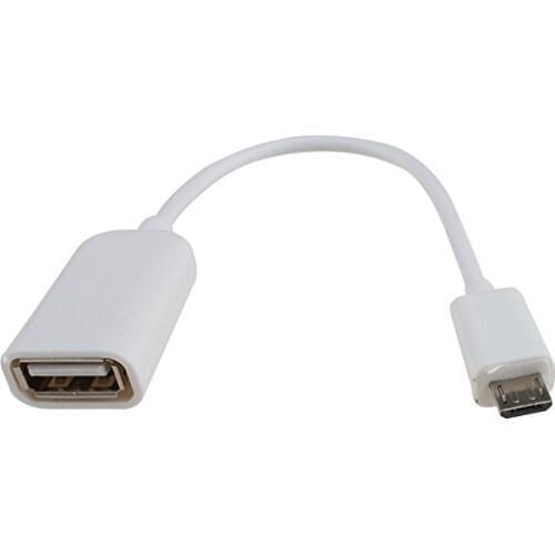 USB data lines OTG MICRO USB data lines phone lines usb OTG adapter cable (White)