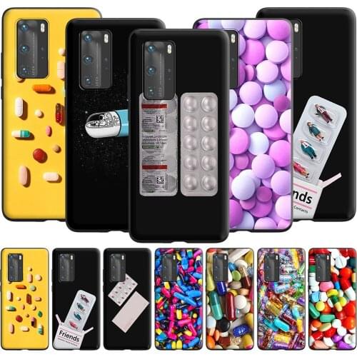 Medical Pill Capsule Blister Case for Huawei Mate 10 20 Lite Y6 Y7 Y9 Y6P P Smart S Y5P Y8P 2019