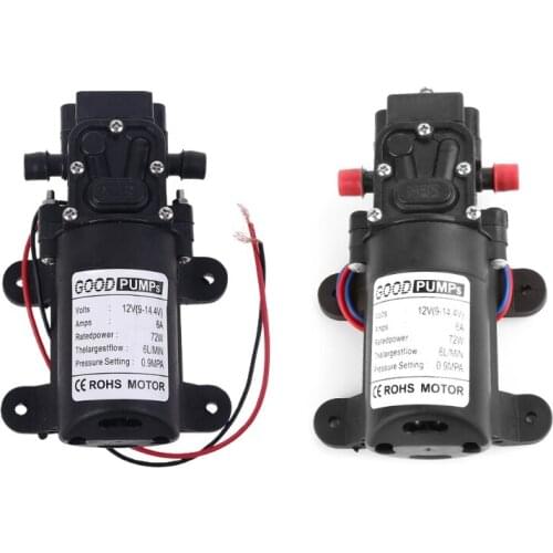 12V 72W High Pressure Micro Diaphragm Water Pump Automatic Switch Reflux Type