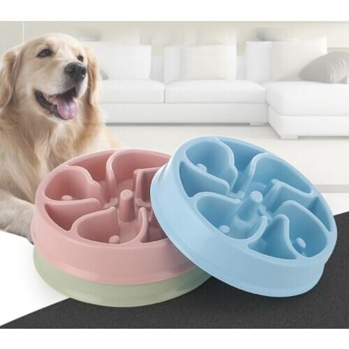 Dog Slow Feeder Bowl Non Slip Puzzle Bowl Anti Gulping Pet Slower Food Feeding Dishes Interactive Bloat Stop Dog Bowls