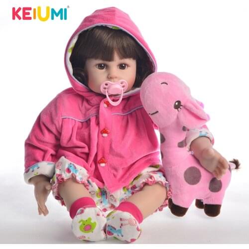 KEIUMI Fashion 50 cm Reborn Baby Doll Lovely 22 Inch Newborn Dolls Lovely Girls Toys For Cute Children Playmates Birthday Gifts