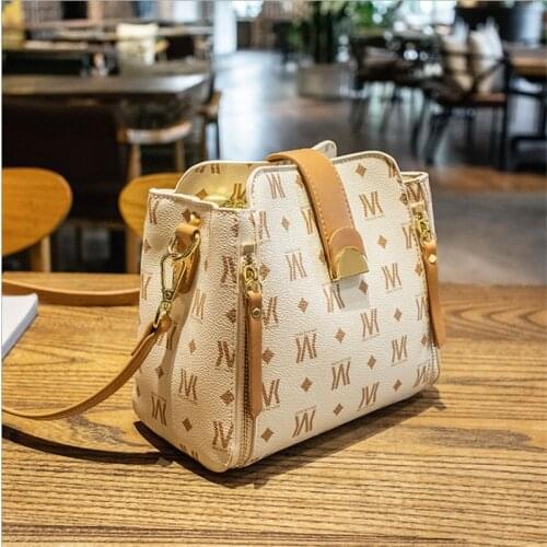 Fashion Small PU 2021 New Summer Popular Single Shoulder Bag Women Trendy Bucket Texture Messenger Female Bag
