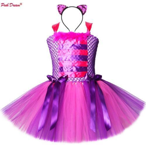 Lol Girls Tutu Dress Bow Leopard Cute Tulle Princess Birthday Party Dress Girl Kids Carnival Halloween Lol Dolls Cosplay Costume