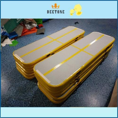 Custom Inflatable Air Tumble Track / Water Floating Gymnastics Gym Mat