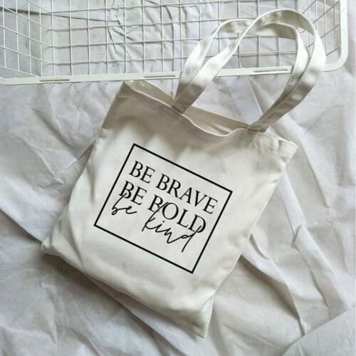 Harajuku Be Kind Korean Casual Canvas Bag Summer Ulzzang Book Bags Female Large Capacity Vintage Harajuku Shoulder Bag