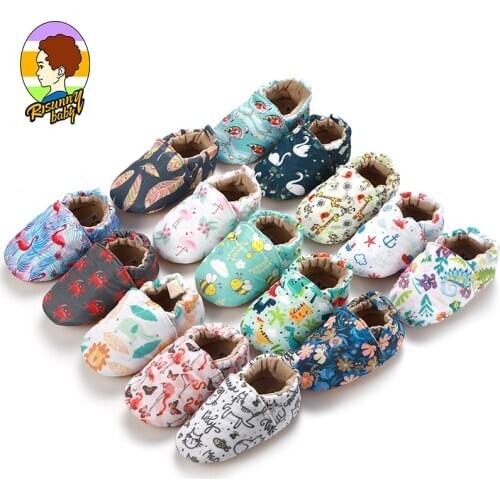 Risunnybaby Kid Girls Boy First Walkers Soft Infant Toddler Shoes Cute Flower Soled Crib Shoes Footwear For Newborns baby Shoes