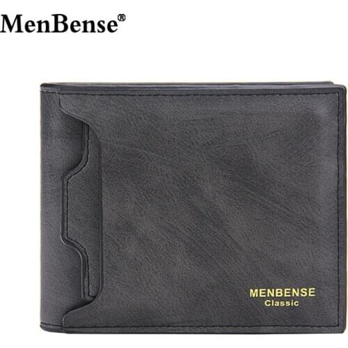 Luxury New Mens Wallet Short Paragraph Casual Mens Bag Multi-card Draw Card Short Paragraph Mens Wallet Business Purse Male