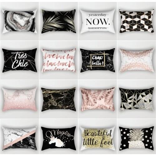 Nordic Personalized Fashion Sofa Waist Pillow Cushion Double-Sided Simple Throw Pillowcase Home Furnishing decoration