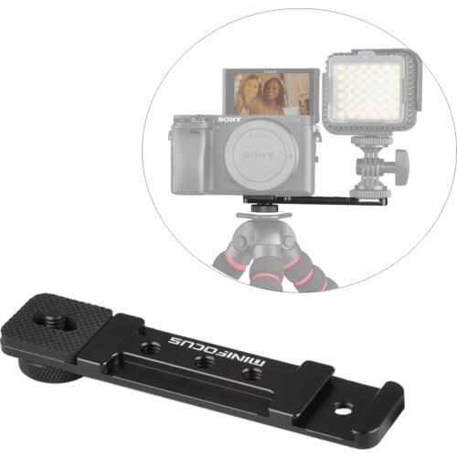 Camera Extension Plate Bracket Microphone Video light Cold Shoe Mount for A6400 A6300 A6000 M6 M50 Filming Selfie Vlogging